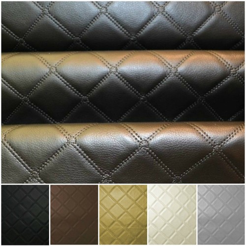 Faux leather diamond fabric - faux,